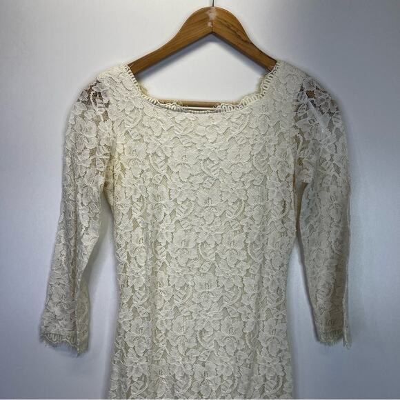 Diane Von Furstenberg Zarita lace Mini dress ivory - 4 - Picture 4 of 13